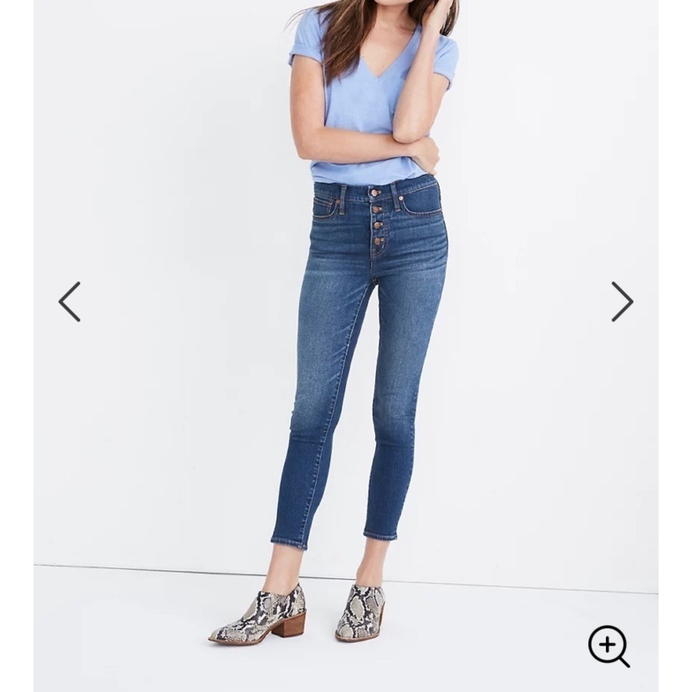 Madewell 9” Mid Rise Skinny Crop Jeans AJ173 24